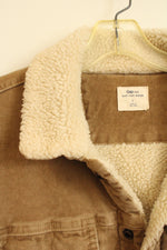 Gap Tan Corduroy with Sherpa Collar Jacket | L