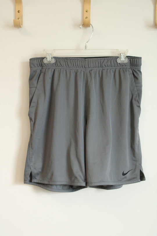 Nike Dri_Fit Gray Athletic Shorts | M