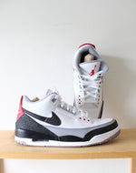 Nike Air Jordan 3 Retro Tinker Energy White Black & Fire Red Sneakers | Size 14