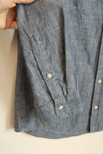 NEW Goodfellow &Co Blue Chambray Button-Down Shirt | S