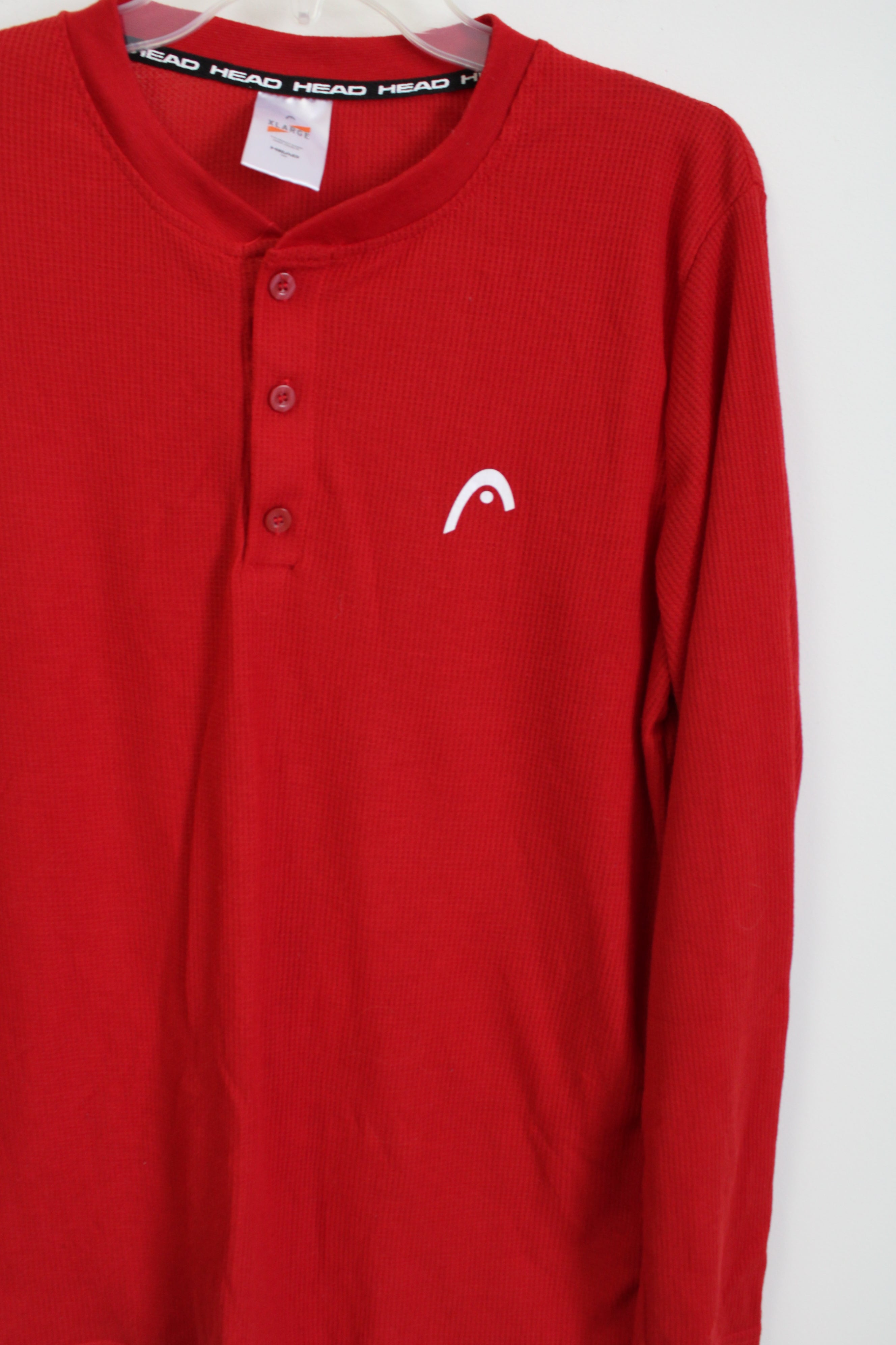 Head Red Lightweight Henley Shirt | XL
