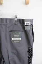 NEW Perry Ellis Premium Flex Twill Gray Dress Pants | 44X30