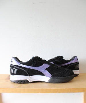 Diadora Maverick Studio Metallic Purple Black & White Sneakers | Size 10