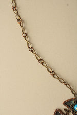 Bronze Turquoise Western Style Necklace