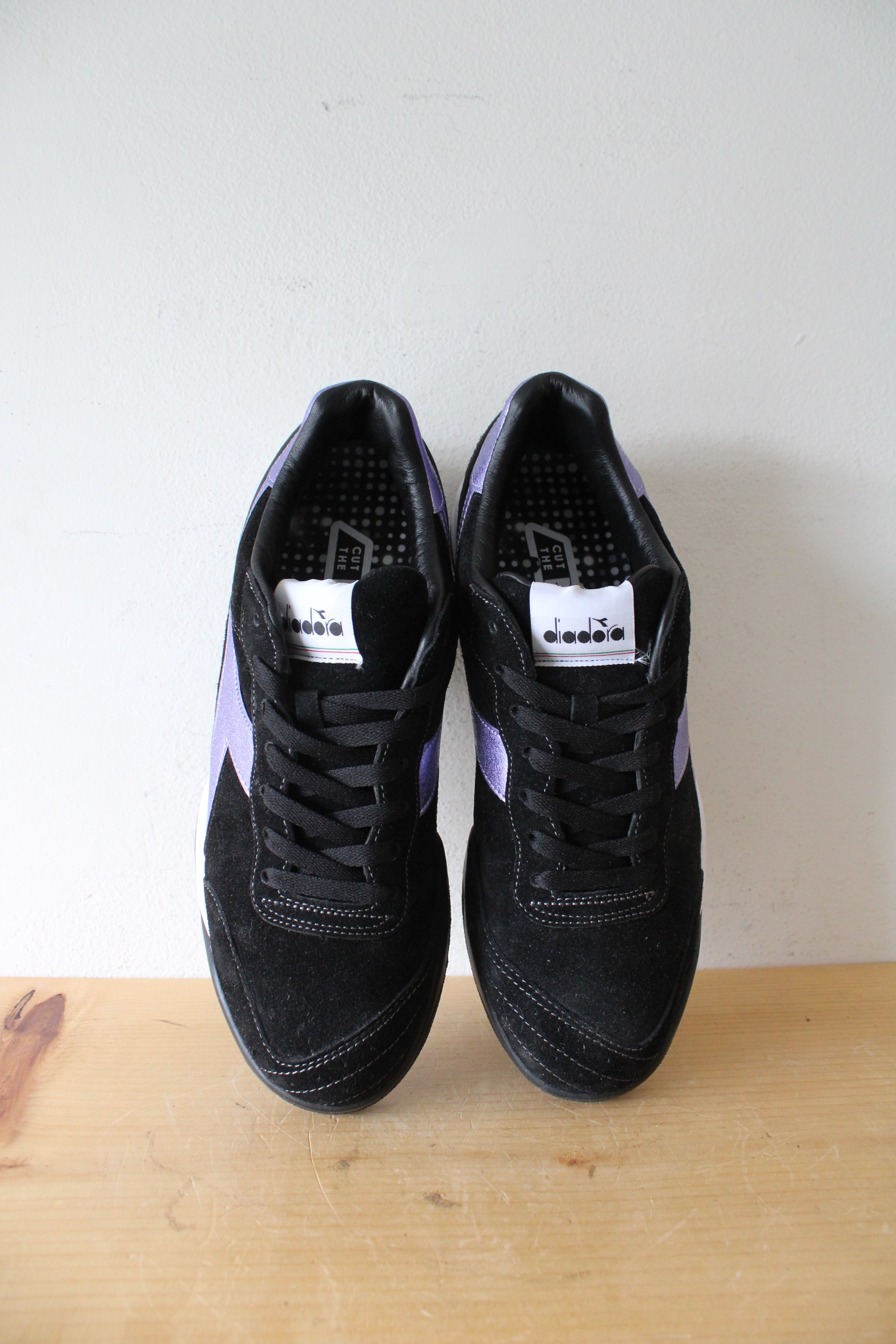 Diadora Maverick Studio Metallic Purple Black & White Sneakers | Size 10