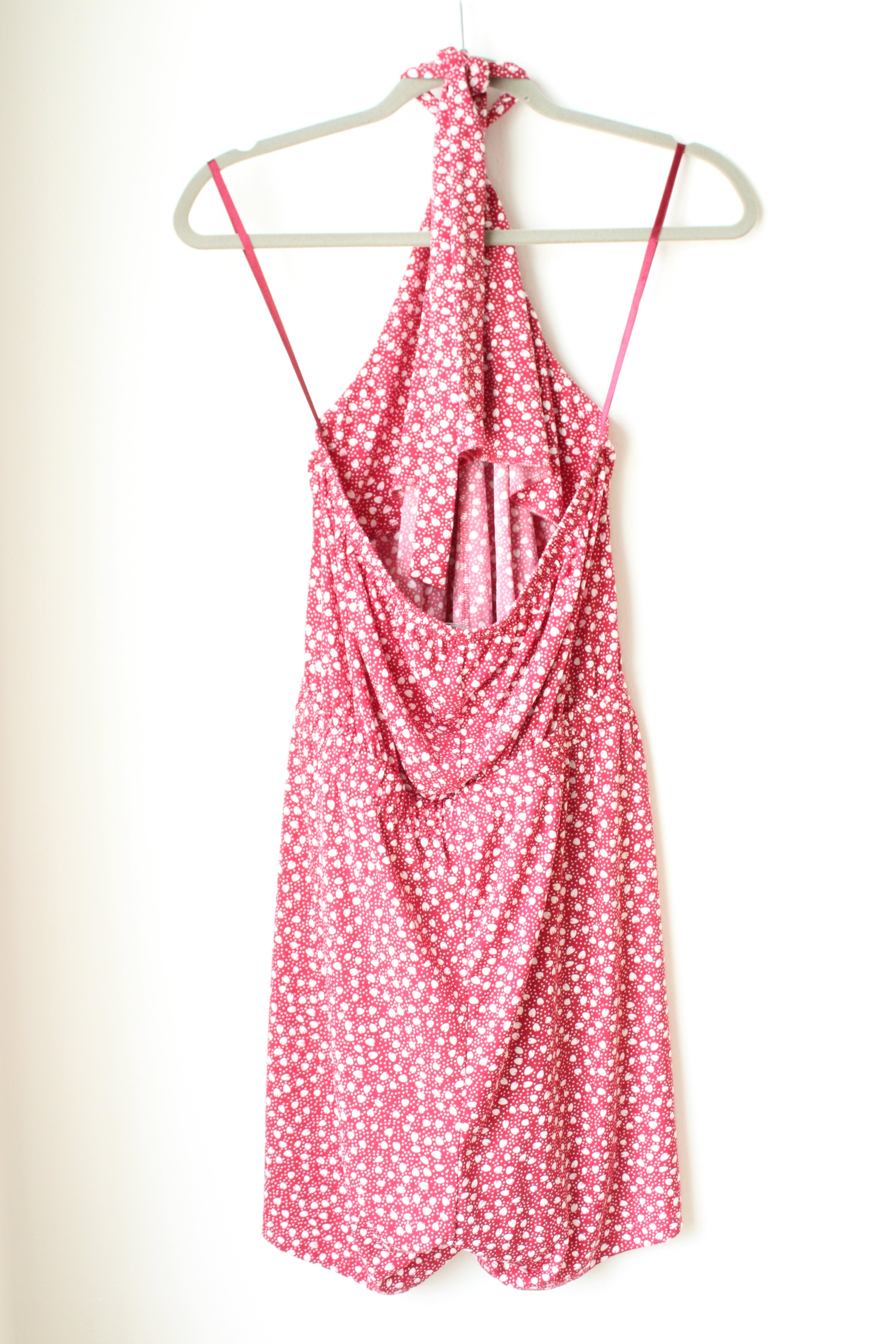 pink halter dress banana republic Banana Republic High Neck Halter Dress Pink XXS