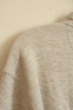 Chaps Light Gray Textured 3/4 Zip Pullover | XXL