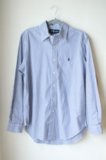 Ralph Lauren Classic Fit Blue Striped Button Down Shirt | 15 1/2 34/35