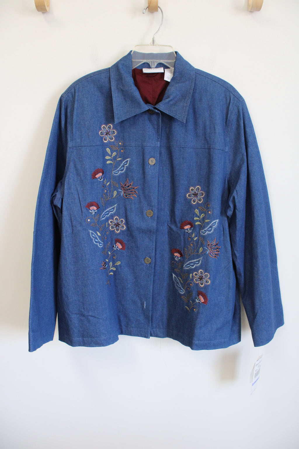 Alfred Dunner Denim Embroidered Jacket | 18