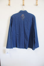 Alfred Dunner Denim Embroidered Jacket | 18