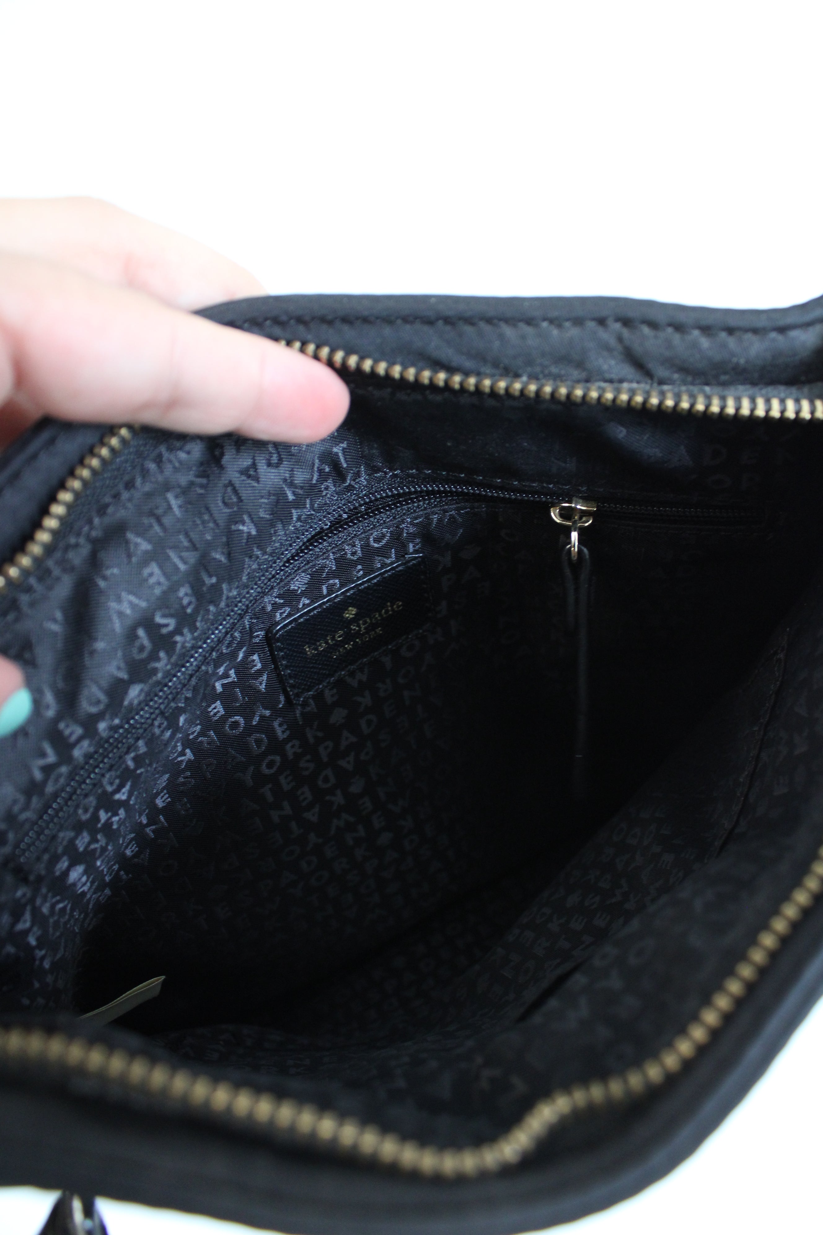 Kate Spade Dessi Wilson Road Black Nylon Crossbody Bag