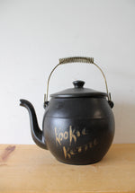 McCoy Vintage Black Kookie Kettle Teapot