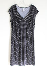 Black White Polka Dot Dress | L
