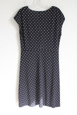 Black White Polka Dot Dress | L