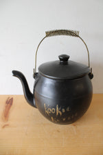 McCoy Vintage Black Kookie Kettle Teapot