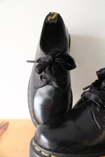 Dr. Martens Holly Black Leather Platform Oxford Shoes | Size 7