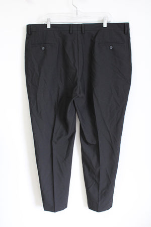 Haggar Tailored Fit Travel Performance Suit Black Dress Pants | 42X30