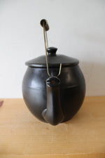 McCoy Vintage Black Kookie Kettle Teapot