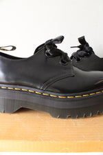 Dr. Martens Holly Black Leather Platform Oxford Shoes | Size 7