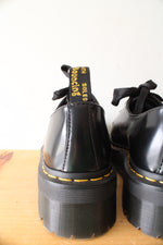 Dr. Martens Holly Black Leather Platform Oxford Shoes | Size 7