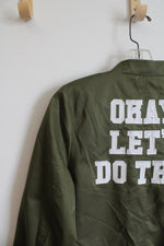 Walk In Love Olive Green Okay, Let's Do This Jacket | M