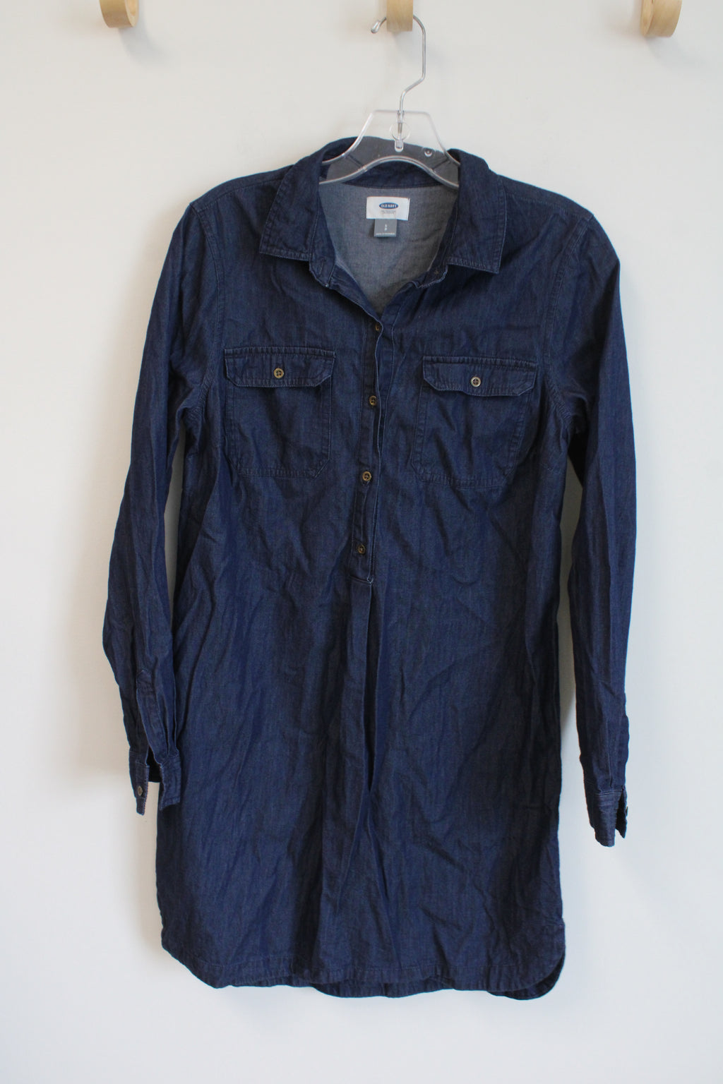 Old Navy Dark Wash Chambray Dress | S