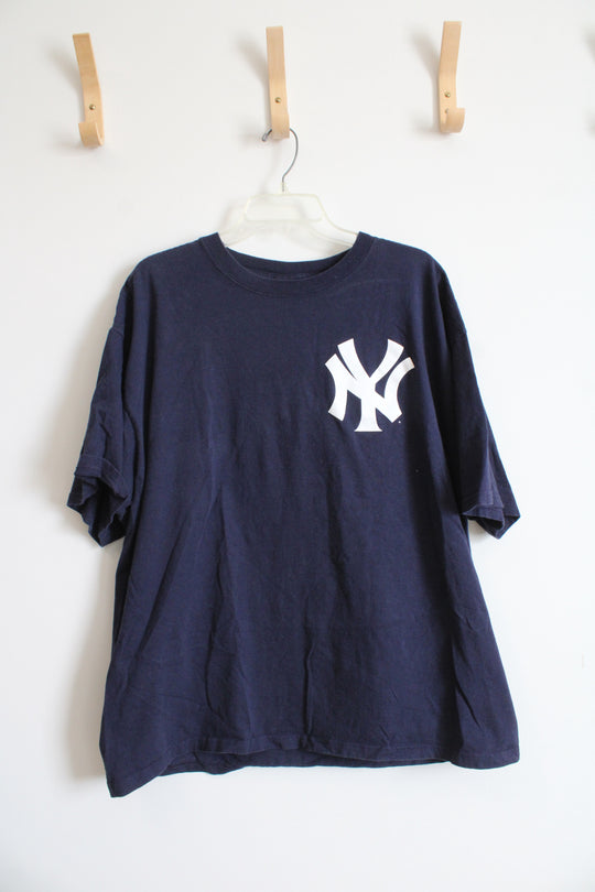 Majestic Navy New York Yankees #2 Jeter Shirt | 2X