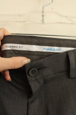 NEW Haggar Cool 18 Pro Gray Dress Pants | 38