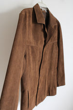 Cezani Brown Faux Suede Light Weight Jacket | XL