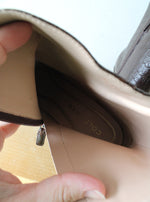 Cole Haan Grand Ambition York Brown Croc Embossed Leather Boots | Size 9.5