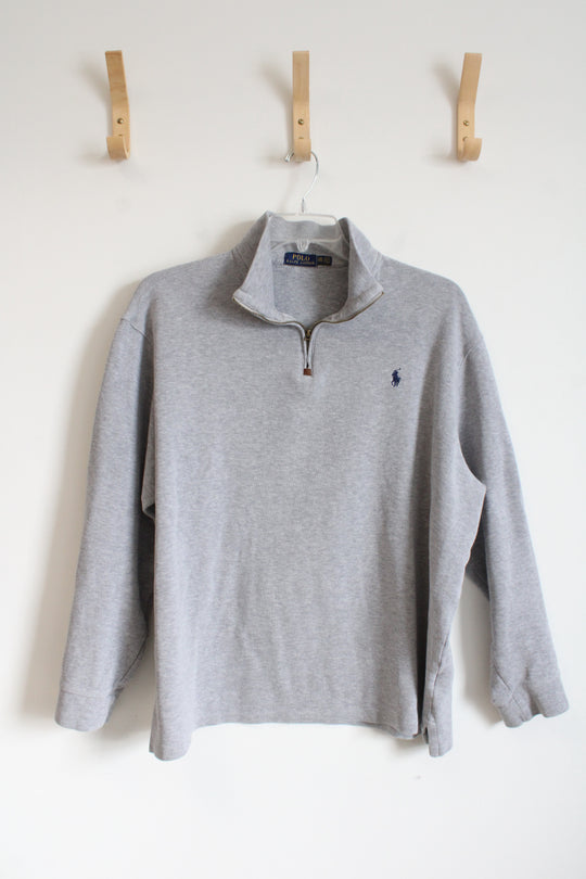 Polo Ralph Lauren Gray 1/4 Zip Sweatshirt | XXL