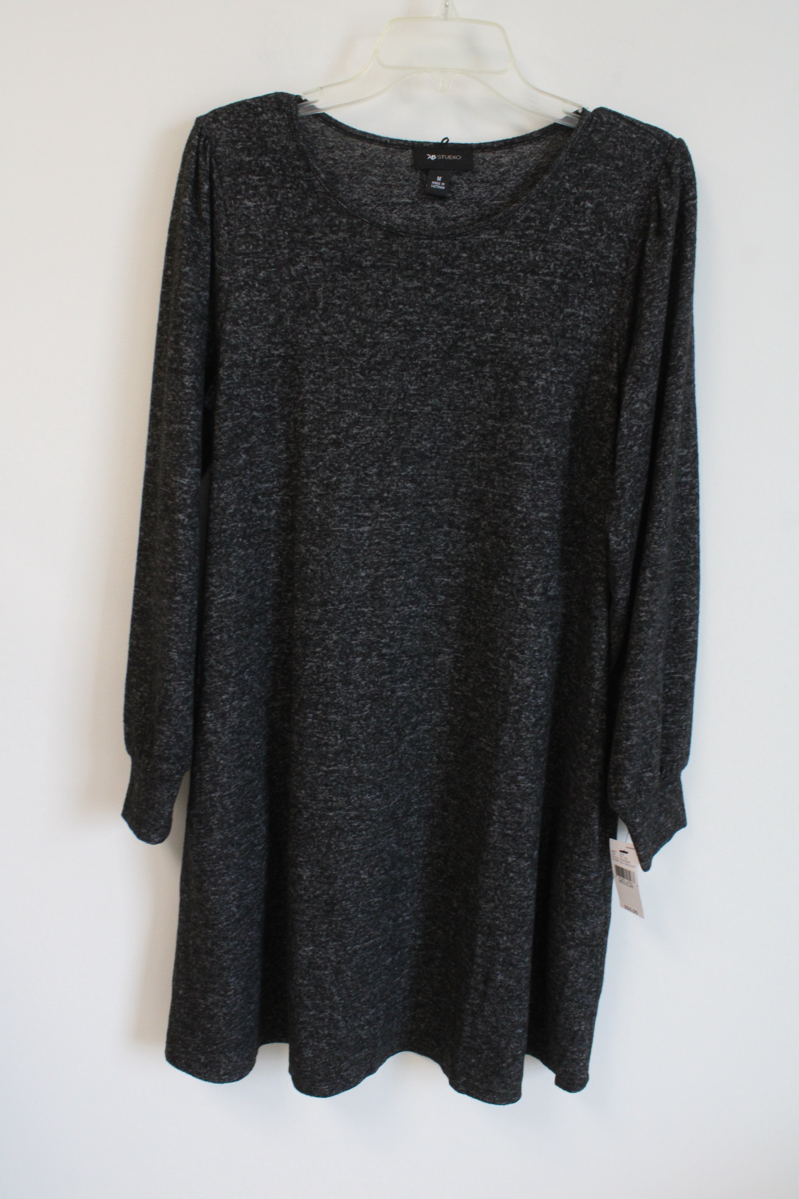 ab studio black dress NEW Dark Gray Heathered Long Sleeved Ladies dresses