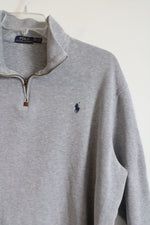 Polo Ralph Lauren Gray 1/4 Zip Sweatshirt | XXL