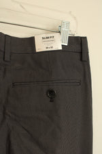 NEW Express Photographer Slim Gray Dot Dress Pants | 30