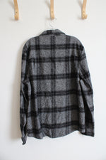 Colorado Clothing Black & Gray Button Down Flannel | L