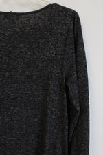 NEW AB Studio Dark Gray Heathered Long Sleeved Dress | M