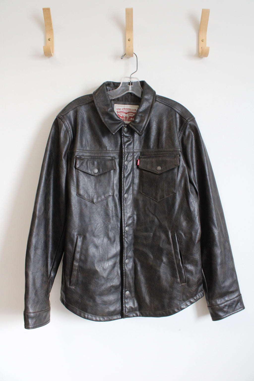 Levi's Brown Faux Leather Jacket | M