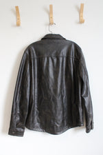 Levi's Brown Faux Leather Jacket | M