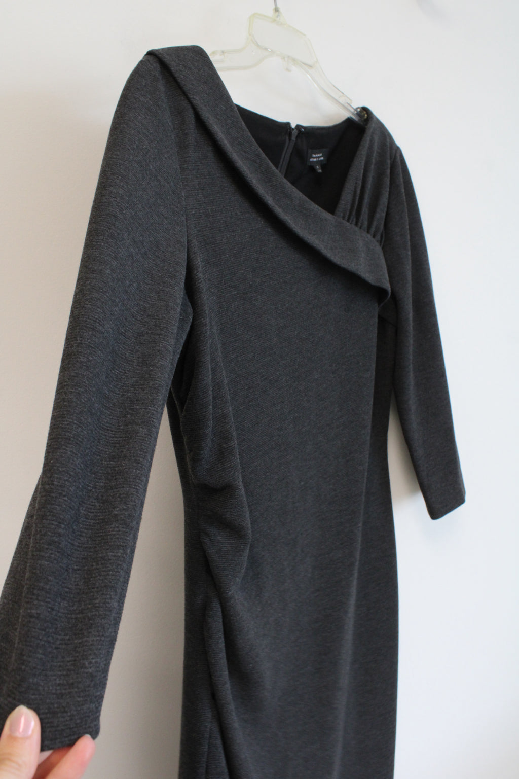 Tahari Arthur S. Levine Gray Dress | 14