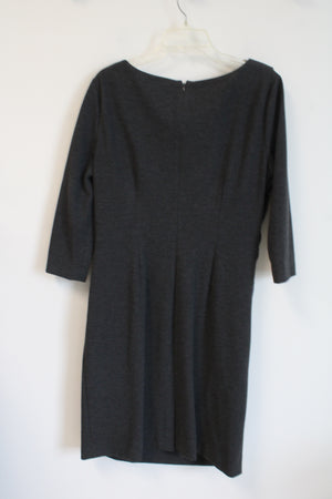 Tahari Arthur S. Levine Gray Dress | 14
