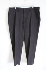 Haggar H26 Black Patterned Work Pants | 40X29