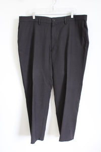 Haggar H26 Black Patterned Work Pants | 40X29