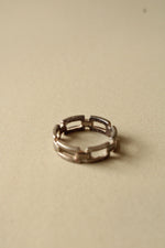 Sterling Silver Chain Link Ring | Size 7.5