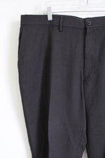 Haggar H26 Black Patterned Work Pants | 40X29