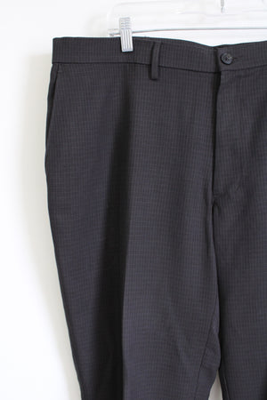 Haggar H26 Black Patterned Work Pants | 40X29