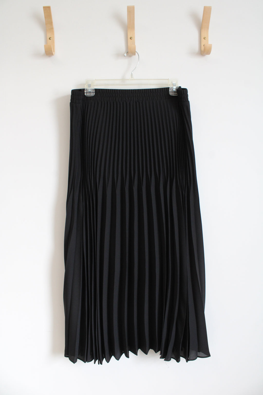 Max Studio Blue Pleated Midi Skirt | XL