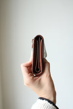 Coach Khaki Saddle Signature Large Wallet & Checkbook