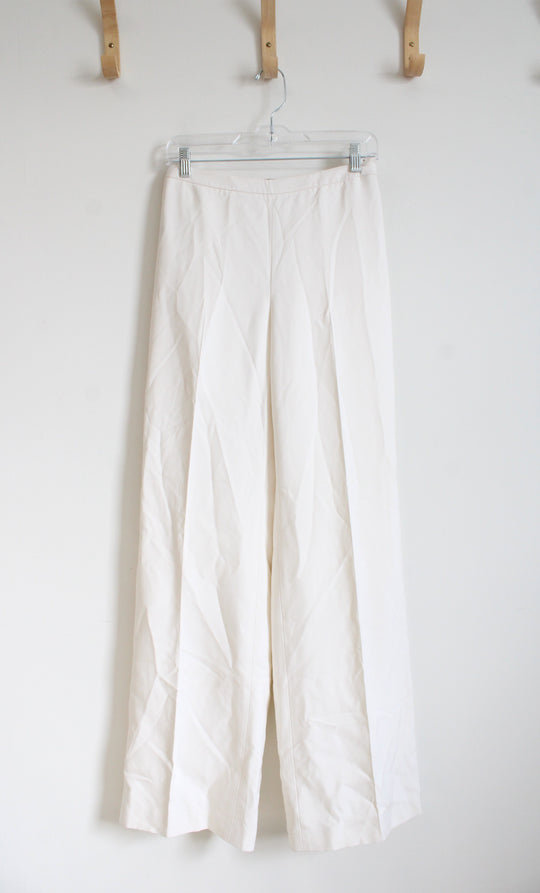 NEW Ellen Tracy White Silk Pants | 2