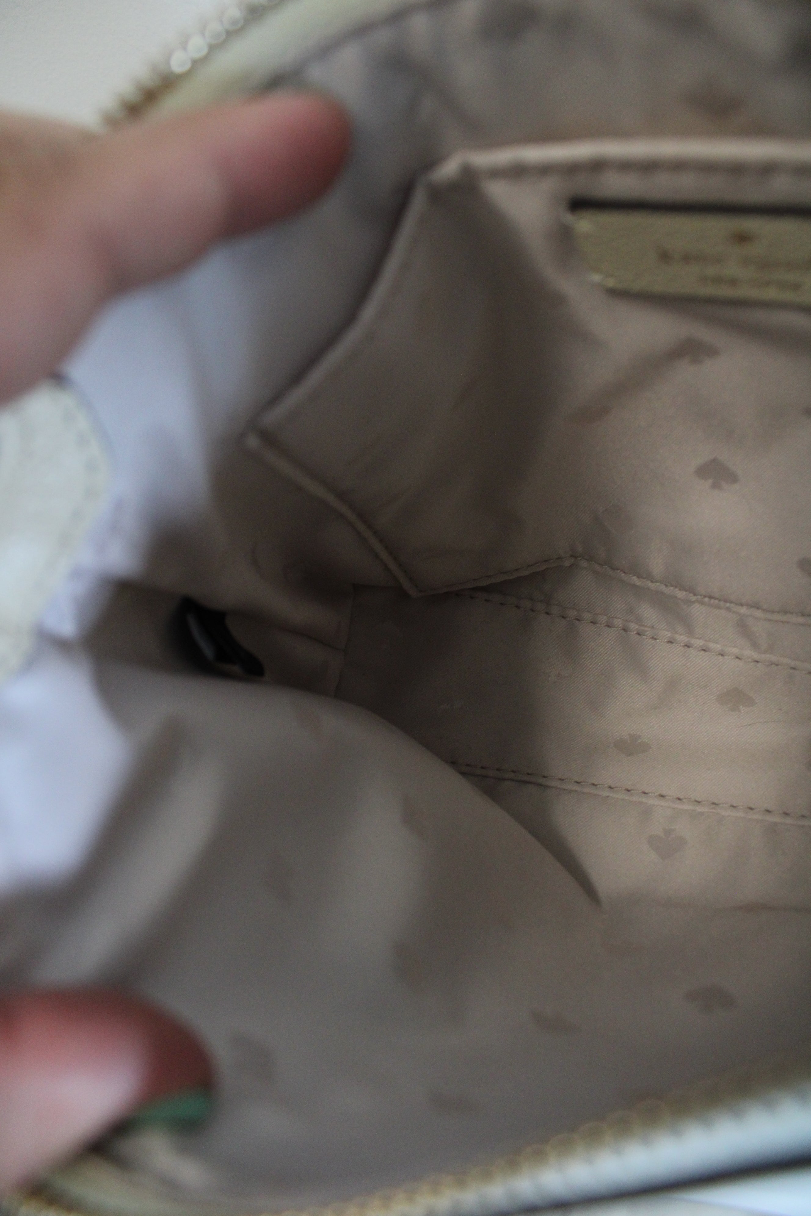 Kate Spade Bailey Pebble Leather Cream Crossbody Bag