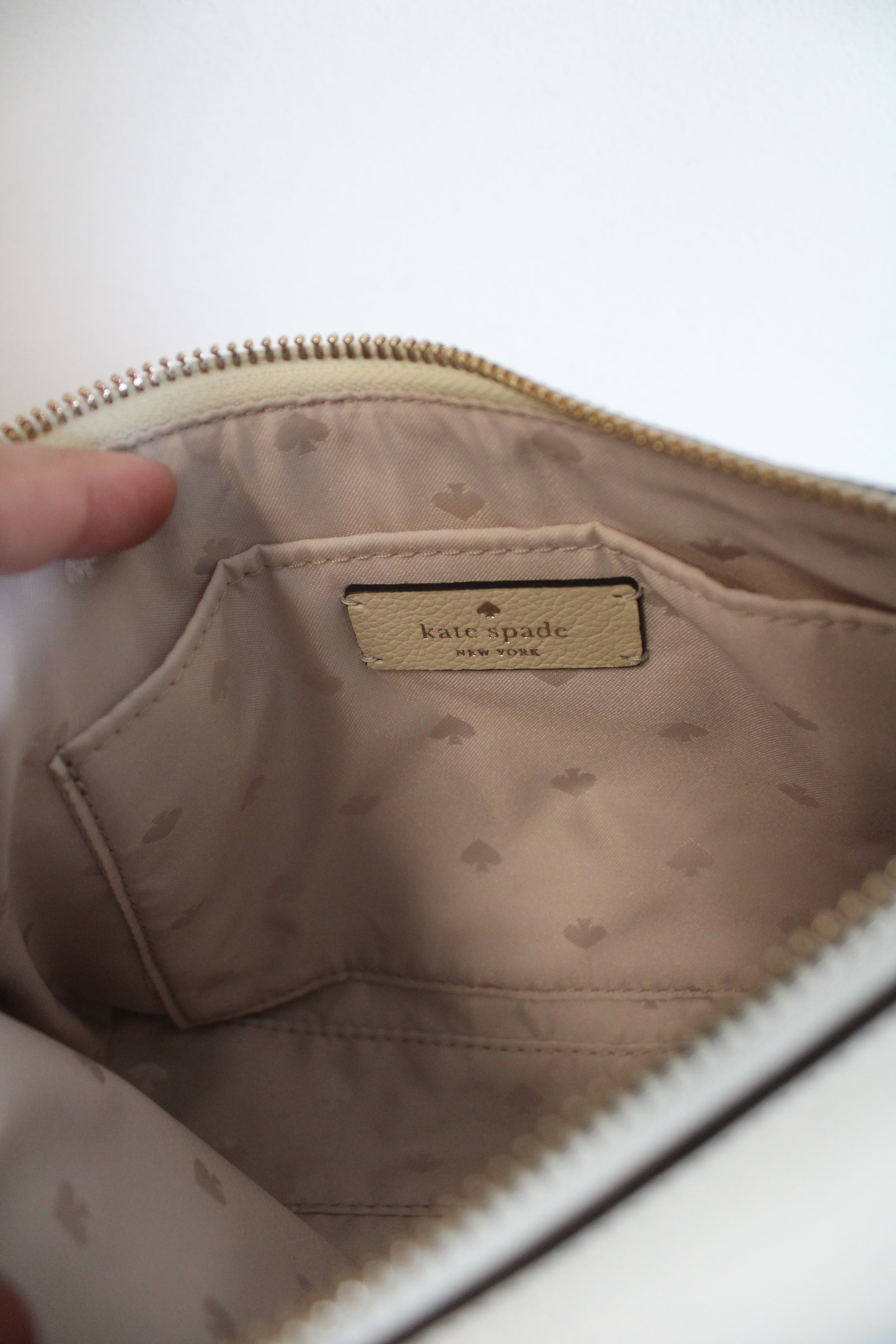 Kate Spade Bailey Pebble Leather Cream Crossbody Bag